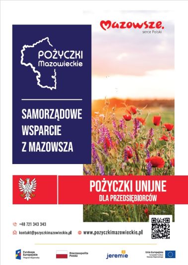 Pożyczki Mazowieckie - plakat